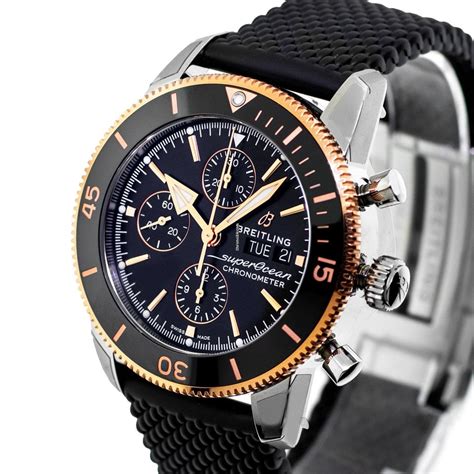 breitling superocean 44 steel gold|breitling superocean chronograph rose gold.